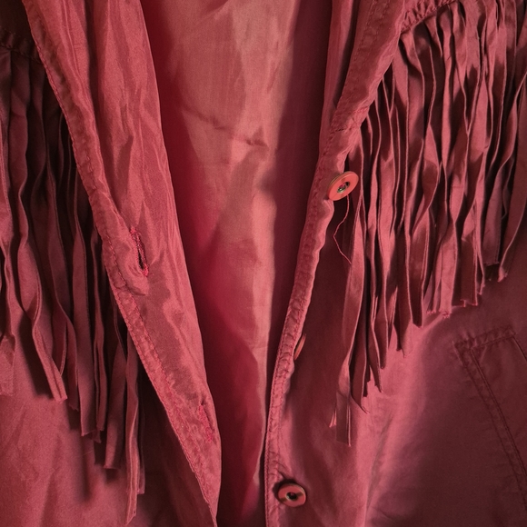 Red Fringe Jacket - Picture 3 of 5